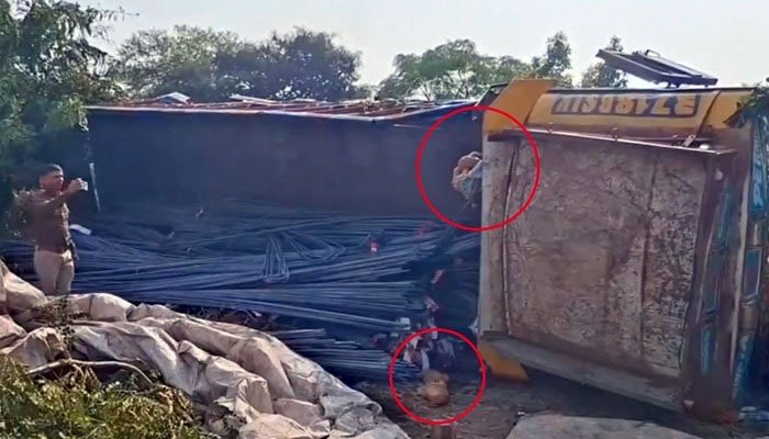 हादसा या पर्दाफाश? बेमेतरा में ट्रक पलटने के बाद मिली 100 करोड़ की नशीली खेप