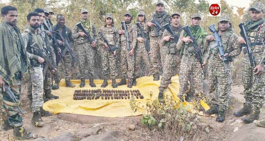 82 बीजीएल सेल सहित आईईडी सामग्री बरामद