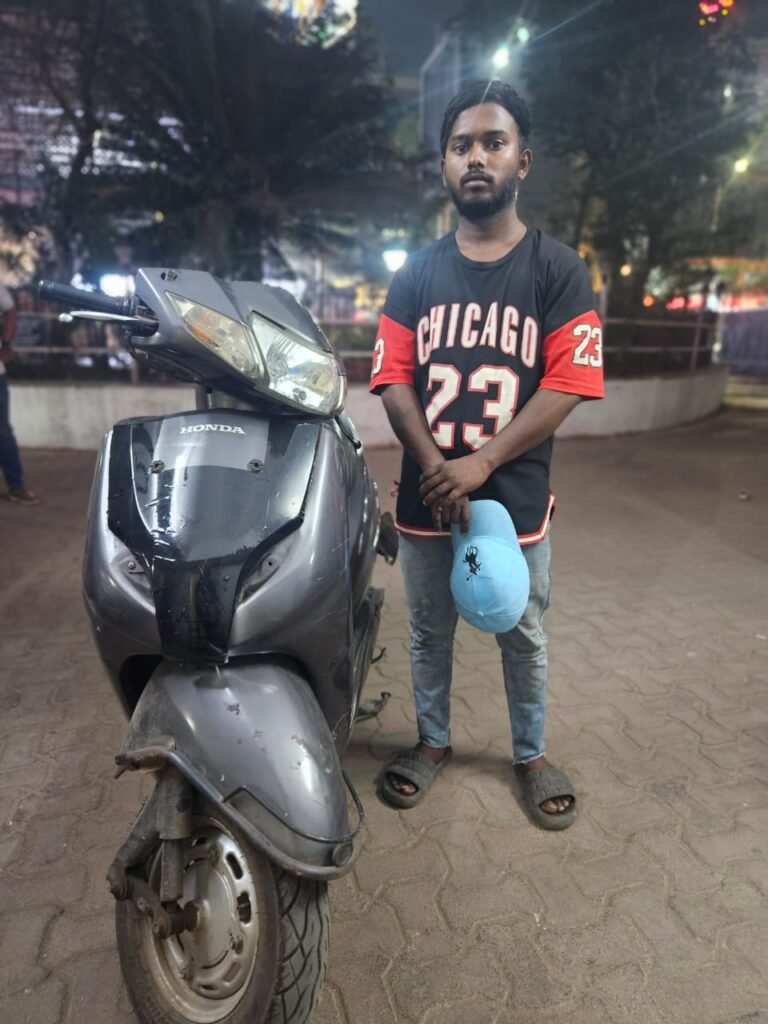 चोरी हुई होंडा एक्टिवा 20 दिन बाद बरामद, आरोपी गिरफ्तार
