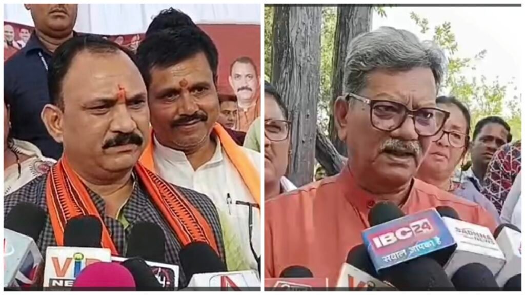 Political Statement : सियासत में बड़ा बयान…! डॉ चरण दास महंत ने की श्याम बिहारी जायसवाल की मुक्तकंठ प्रशंसा…यहां सुनिए VIDEO Political Statement: A Major Declaration in Politics! Dr. Charan Das Mahant Heaps Unreserved Praise on Shyam Bihari Jaiswal... Watch the VIDEO Here.