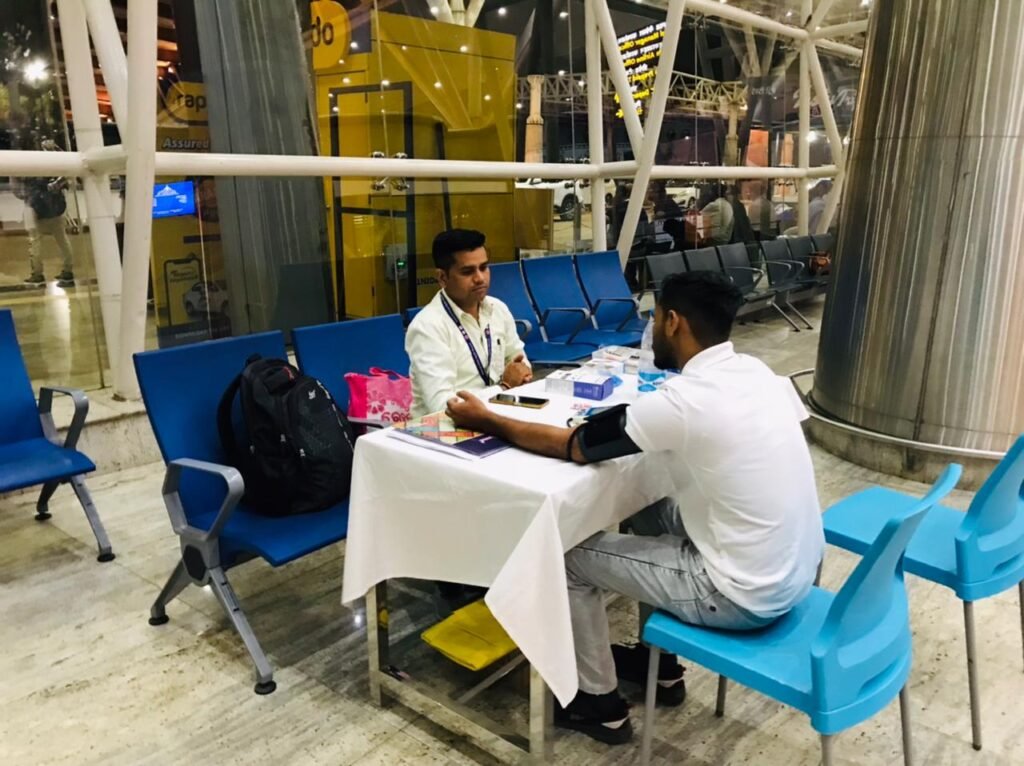 Ebola Screening at Airport: Surveillance Heightened at Raipur Airport Amidst Ebola Threat! State Government Sets Up Ebola Screening Counter... Watch VIDEO Here.
