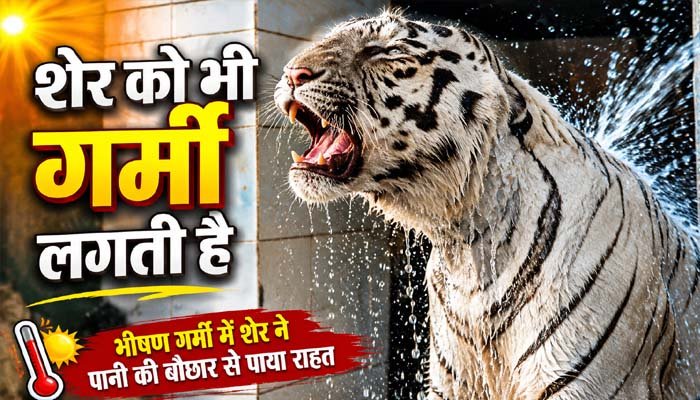 शेर को भी गर्मी लगती है ….. शेर को भी गर्मी लगती है