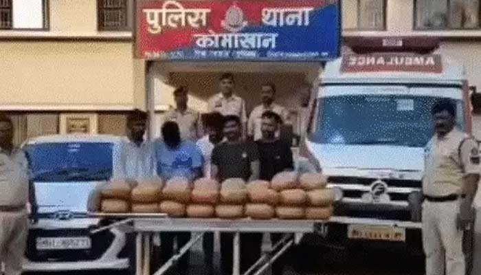 एंबुलेंस में छिपाकर ले जाया जा रहा 77 किलो गांजा जब्त, 5 अंतरराज्यीय तस्कर गिरफ्तार