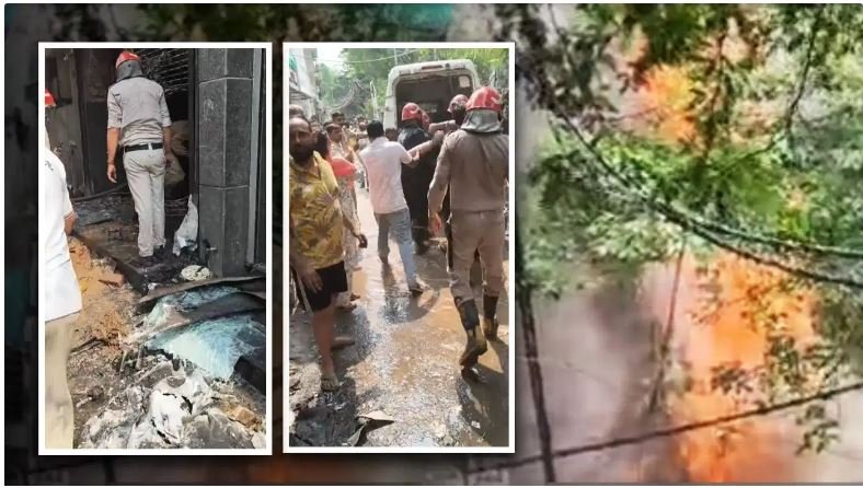 Delhi Fire Horror : दिल्ली में बड़ा अग्निकांड…! रेस्टोरेंट में लगी भीषण आग…20 लोगों की मौत VIDEO Delhi Fire Horror: Major Fire Tragedy in Delhi...! Massive Blaze Erupts at Restaurant... 20 Dead | VIDEO