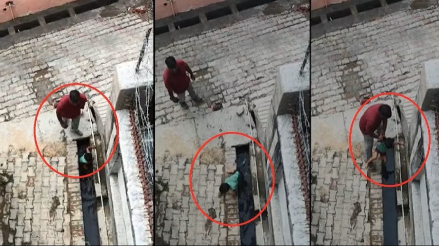 Child Abuse : सुल्तानपुर में इंसानियत शर्मसार…! ढाई साल की बच्ची पर बरसाए लात-घूंसे…गंदे नाले में डुबोया…आरोपी गिरफ्तार…यहां देखें VIDEO Child Abuse: Humanity Shamed in Sultanpur! Two-and-a-Half-Year-Old Girl Kicked and Punched... Submerged in Filthy Drain... Accused Arrested... Watch VIDEO Here.