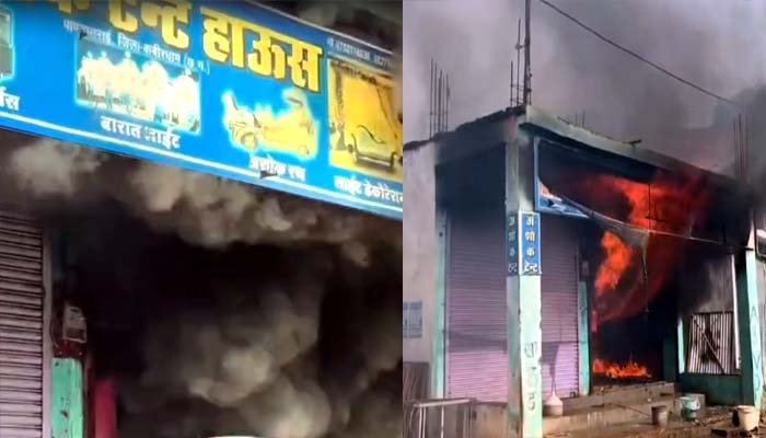 पांडातराई में टेंट हाउस और फर्नीचर दुकान में भीषण आग, लाखों के नुकसान की आशंका टेंट हाउस और फर्नीचर दुकान में भीषण आग