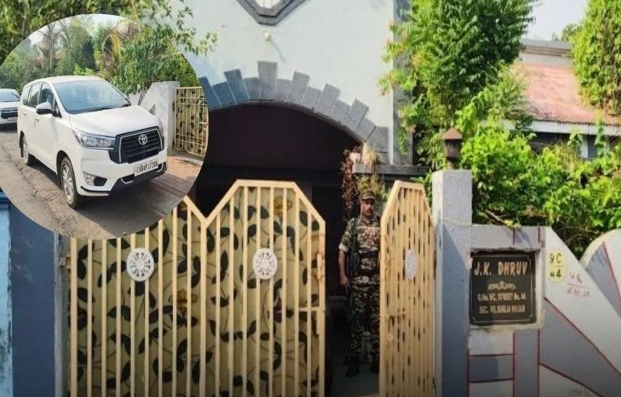 CGPSC Scam : भिलाई में रिटायर्ड IAS जेके ध्रुव के घर रेड…! पेपर लीक और रिश्तेदारों को फायदा पहुंचाने के आरोप CGPSC Scam: Raid at the Residence of Retired IAS Officer J.K. Dhruv in Bhilai! Allegations of Paper Leaks and Favoring Relatives.