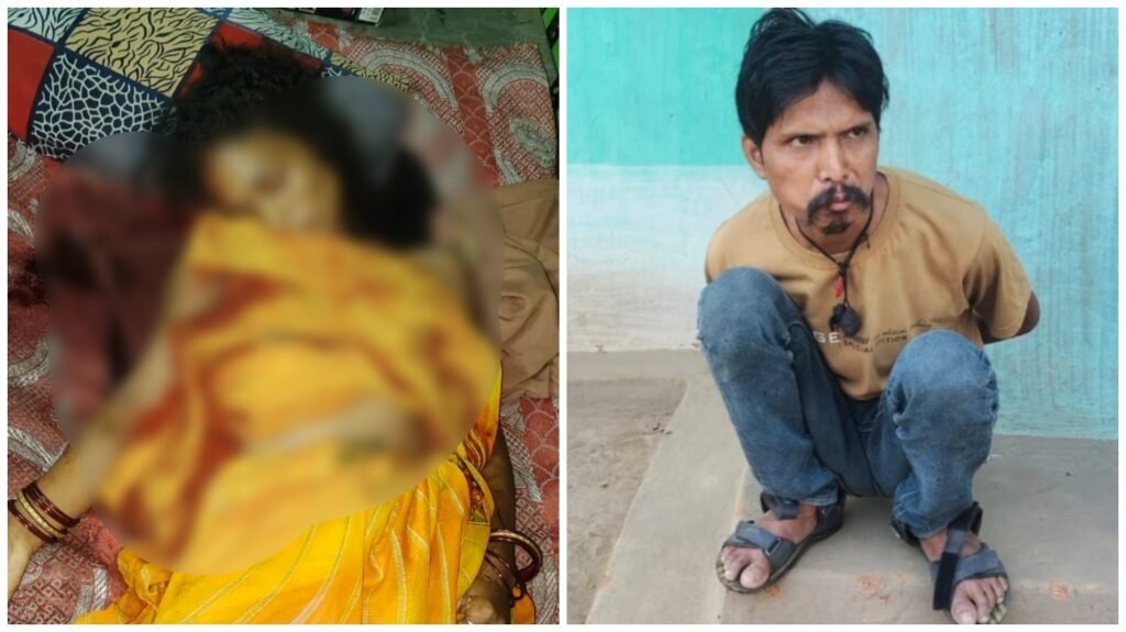 Wife Murder : चरित्र शंका में खूनी बना पति…! सो रही पत्नी को टांगी से काट डाला…गांव में फैली सनसनी Wife Murder: Husband Turns Killer Over Suspicion of Infidelity...! Hacks Sleeping Wife to Death with an Axe.