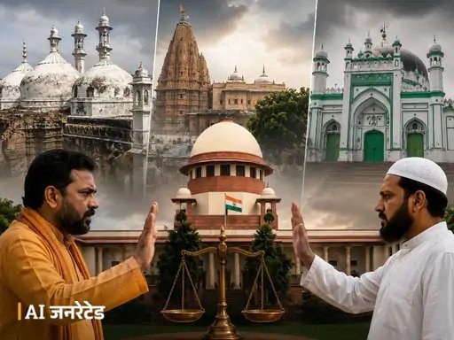 Temple Mosque Dispute : ज्ञानवापी से मथुरा तक…सुप्रीम कोर्ट की मध्यस्थता पर दोनों पक्षों का बड़ा फैसला…! हिंदू-मुस्लिम पक्ष ने ठुकराया प्रस्ताव Temple-Mosque Dispute: From Gyanvapi to Mathura... Major decision by both sides regarding Supreme Court mediation...! Hindu and Muslim parties rejected the proposal.