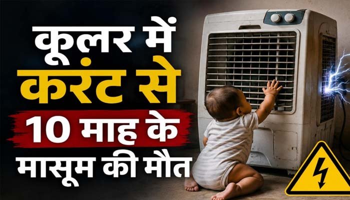 करंट की चपेट में आने से 10 माह के मासूम की मौत, खेलते समय कूलर ने ली जान खेलते समय कूलर ने ली जान