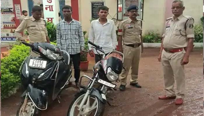 गंगरेल में हथियार दिखाकर लूट का खुलासा, 2 नाबालिग समेत 4 पकड़े गए