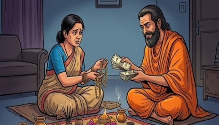 साधु बनकर घर पहुंचे ठग, पूजा-पाठ के नाम पर 150 ग्राम सोना और 9 हजार रुपये ठगे साधु बनकर ठगी